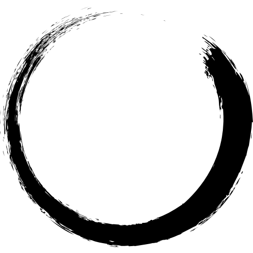 Zen Brush Symbol (An Open Circle)